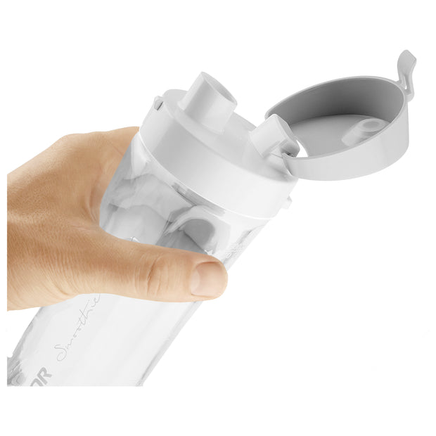 Smoothie Blender with 2 Bottles (0.3-Liter and 0.6-Liter), White