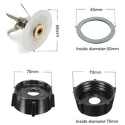 6 Point Replacement Blade For Oster Blender Osterizer with Base Bottom Cap & Gasket