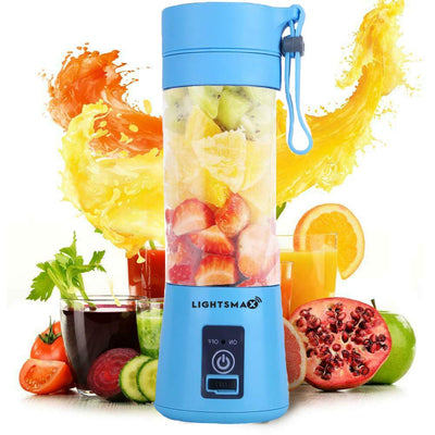 Portable Blender, Smoothie Juicer Cup - Six Blades in 3D, 13oz Fruit Mixing Machine