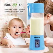 Portable Blender, Smoothie Juicer Cup - Six Blades in 3D, 13oz Fruit Mixing Machine