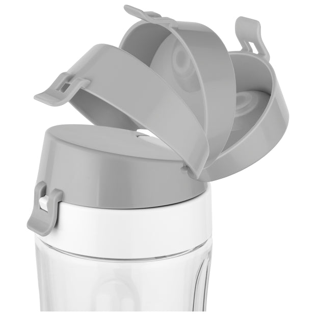  Smoothie Blender with 2 Bottles (0.3-Liter and 0.6-Liter), White